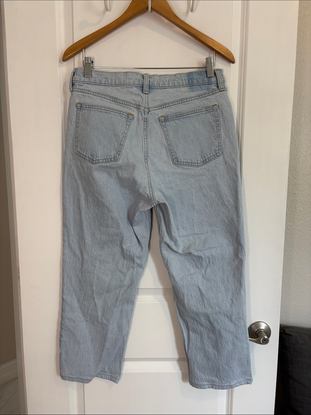Abercrombie & Fitch The 90s Straight Mid Rise Jeans Curve Love Size 29 Short - Picture 6 of 9